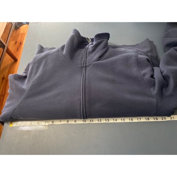 L.L.Bean Womens Navy Fleece-Lined Full-Zip Jacket L Cotton Polyester Blend - Picture 7 of 9